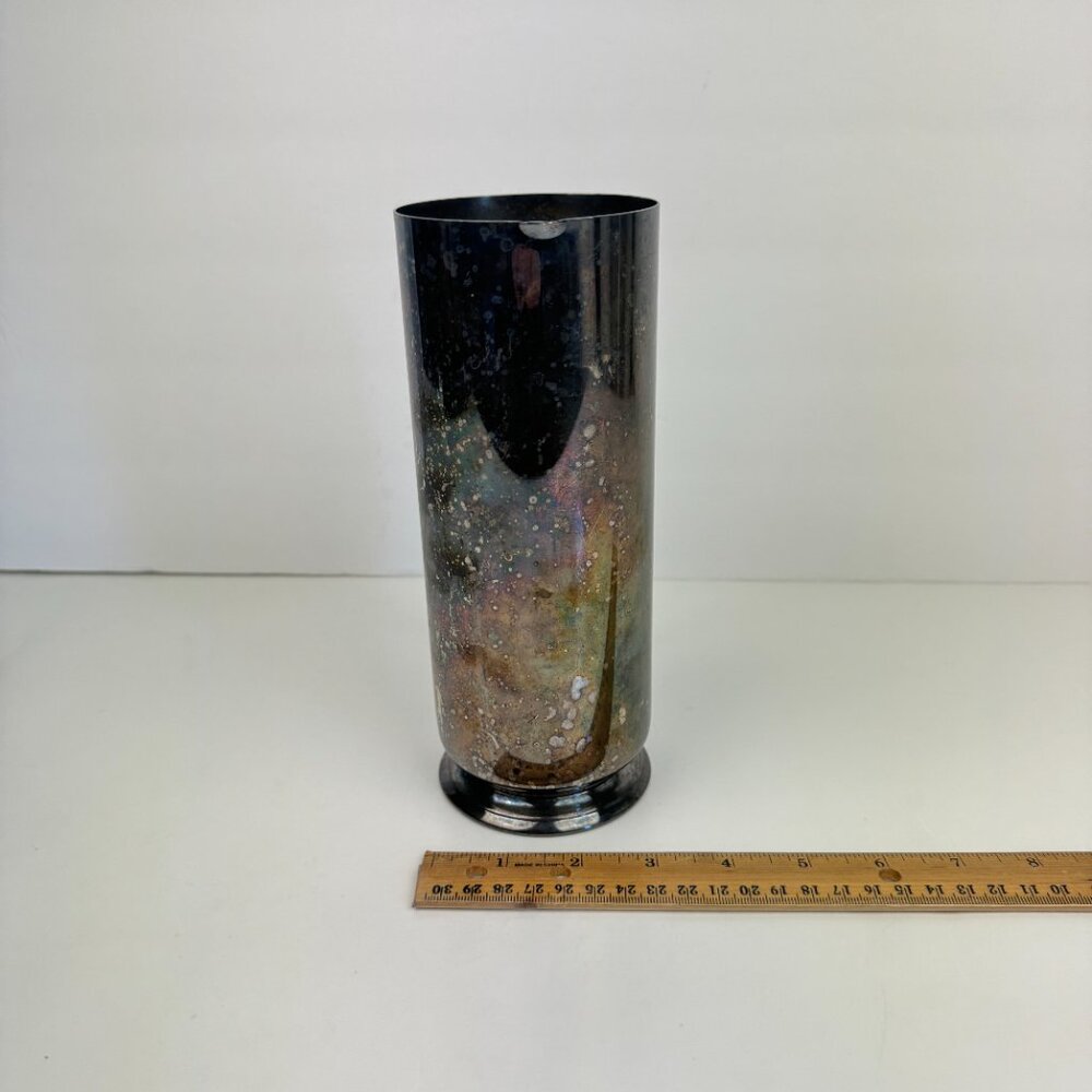 Vtg Oneida Silversmiths USA 8.25 inch Tall Thin‎ Water Pitcher Silver Plated - Picture 6 of 10